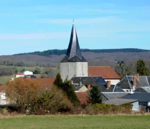 L’église de Naillat possède la seule flèche torse du département de la Creuse
